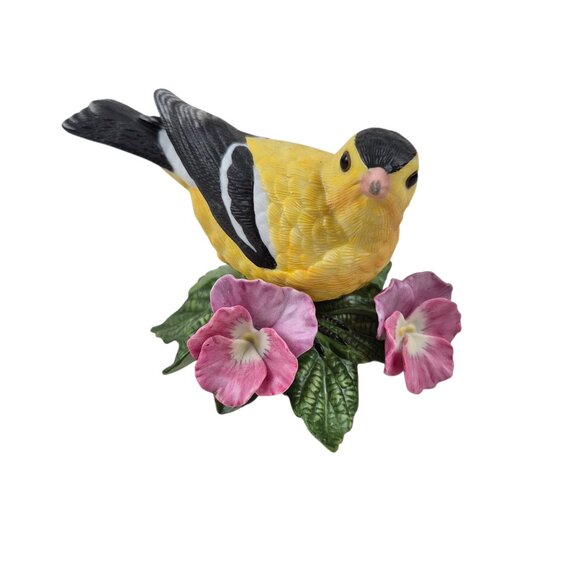 Lenox American Goldfinch Figurine Porcelain Garden Birds Collection 1987 No Box - Picture 1 of 10